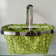 Venta al por mayor de aluminio plegable perfecto cesta de picnic